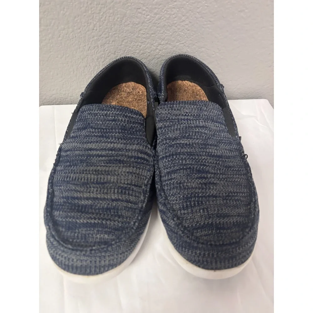 Reef Mens 12 Cushion Bounce Matey Knit Loafers Navy Blue Slip On RF0A3YN1 Casual